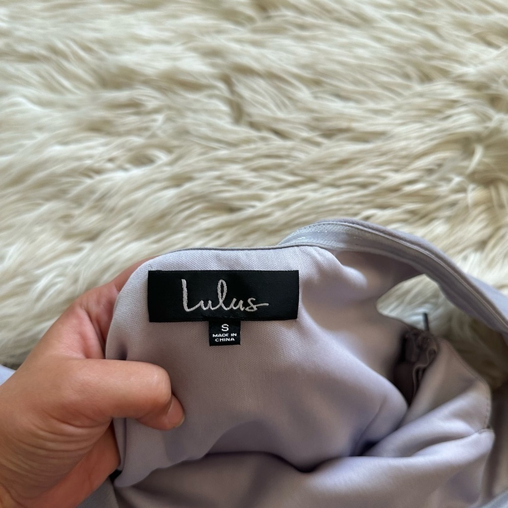 Lulu's Lavender Off-Shoulder Ruffle Maxi Dress - Picture 4 of 4